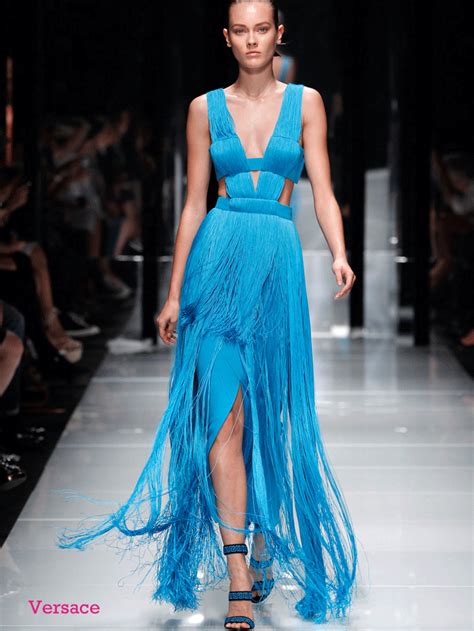 versace blue dress 2023|Versace floral dress.